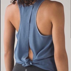 Lululemon All Tied Up Chambray tank